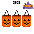 Kids' Halloween Candy Bucket and Bags with LED Light-Up Jack-O'-Lantern Pumpkin Trick or Treat Pail - Image 9