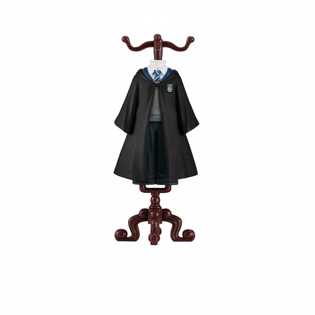 Kids' Halloween Collectible Wizard Figurine with Miniature Robes and Display Stand Mini Animal - Image 3