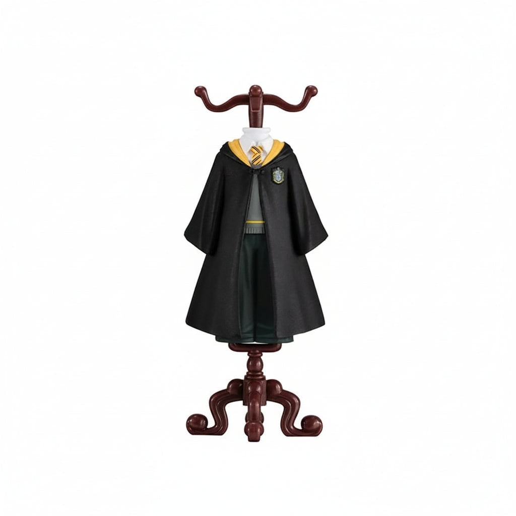 Kids' Halloween Collectible Wizard Figurine with Miniature Robes and Display Stand Mini Animal - Image 4