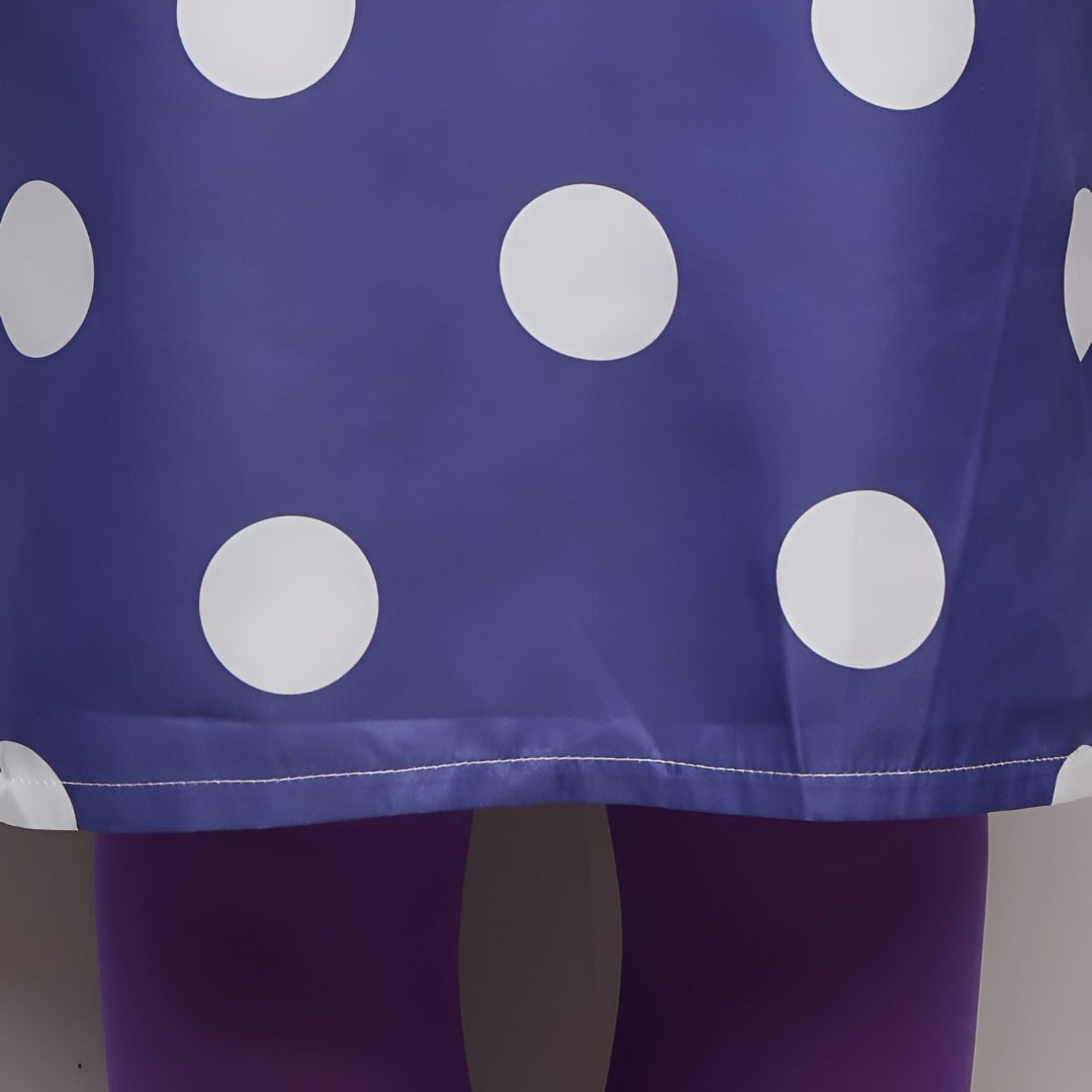 Kids' Halloween Cosplay Costume Polka Dot Dress with and Accessories for Envy Character Party - Image 8
