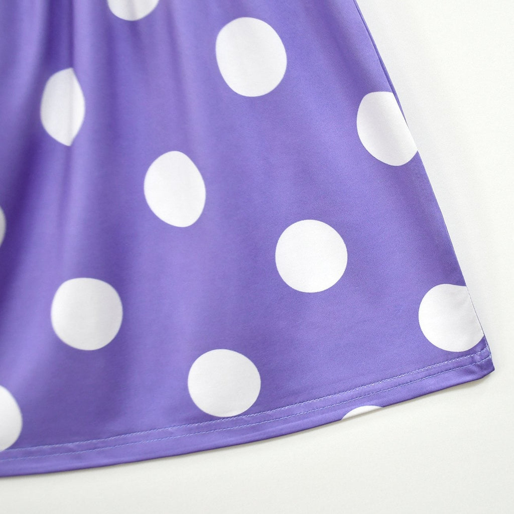 Kids' Halloween Costume Dress Up with Polka Dot Ruffled Sleeves for Children's Party - Image 9