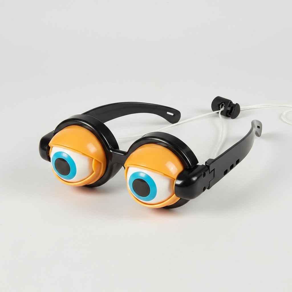 Kids' Halloween Crazy Eyes Glasses Novelty Prank Gag Gift with Mechanical Blinking for Party and Costume - Image 6