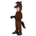 Kids' Halloween Dinosaur Pirate Vampire Costume Plush Animal Dress Up Set with Hoof Covers and Tail - Image 1