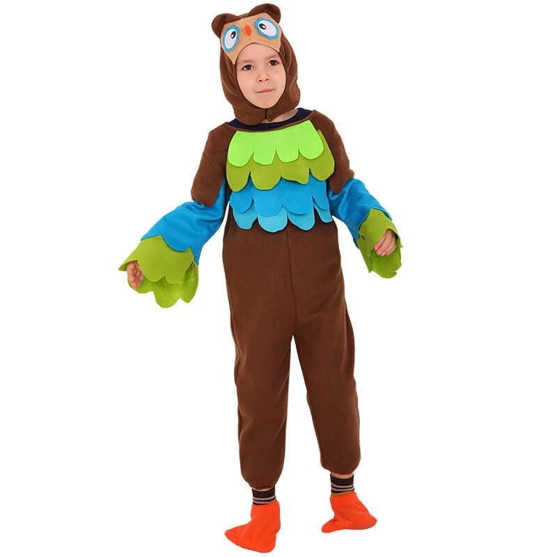 Kids' Halloween Dinosaur Pirate Vampire Costume Plush Animal Dress Up Set with Hoof Covers and Tail - Image 9