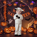 Kids' Halloween Dinosaur Pirate Vampire Costume with Plush Animal Hood Hoof Covers and Tail - Image 1