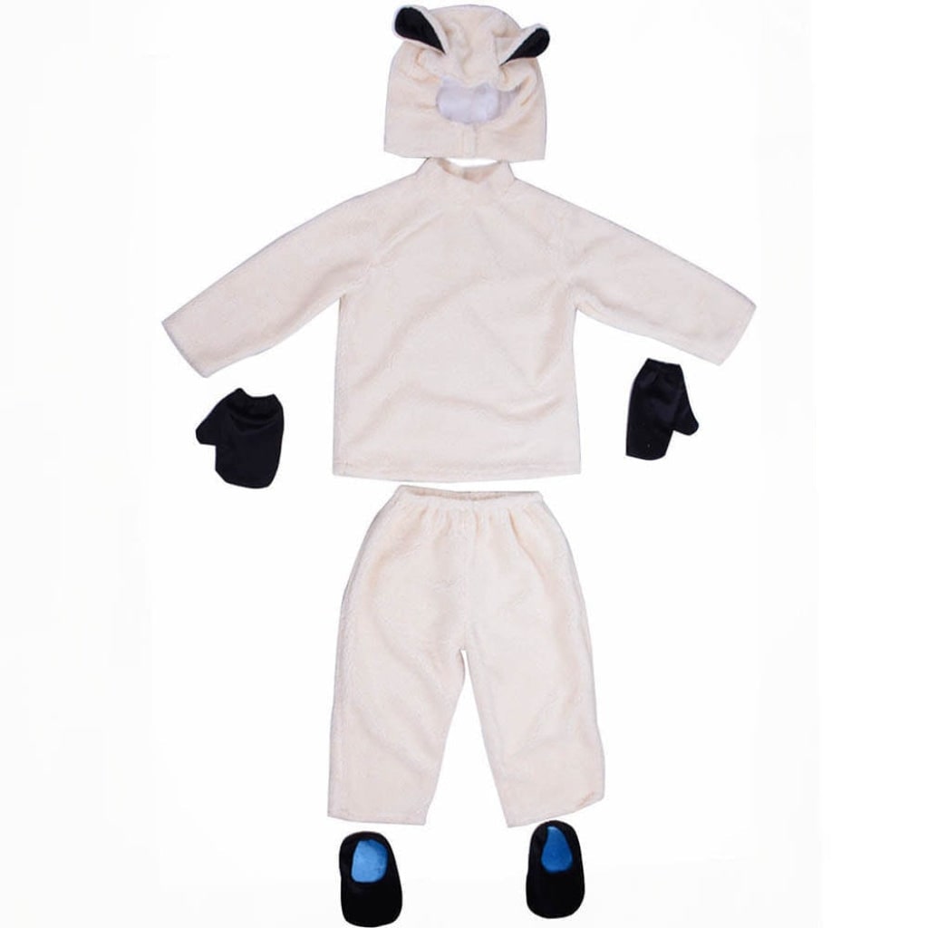 Kids' Halloween Dinosaur Pirate Vampire Costume with Plush Animal Hood Hoof Covers and Tail - Image 5
