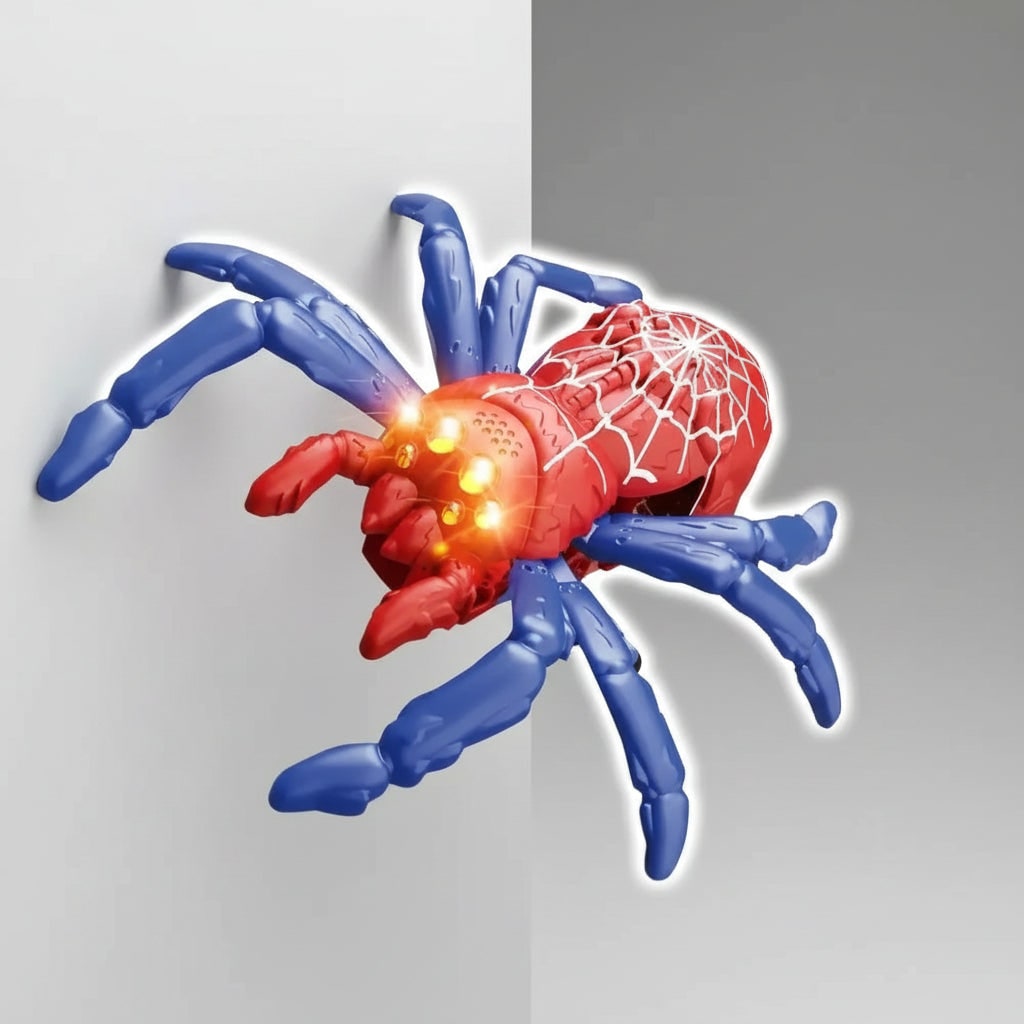 Kids' Halloween Foam Climbing Blocks Wall Crawler Toy with Remote Control and LED Eyes - Image 3