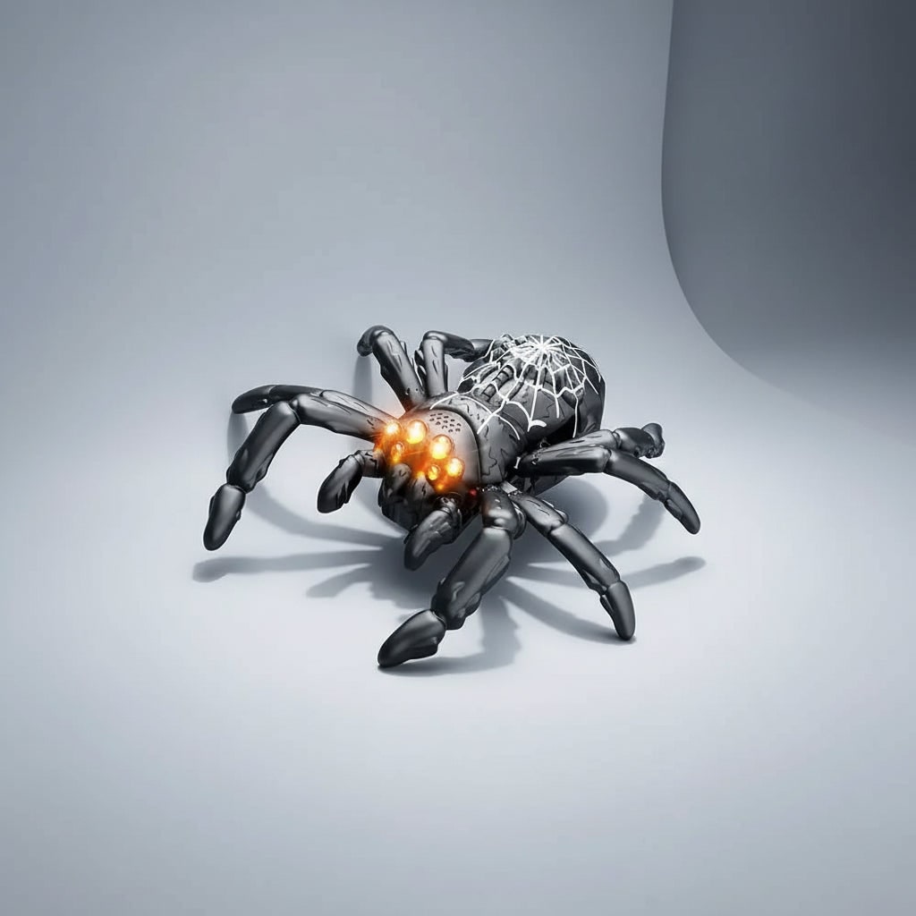 Kids' Halloween Foam Climbing Blocks Wall Crawler Toy with Remote Control and LED Eyes - Image 5