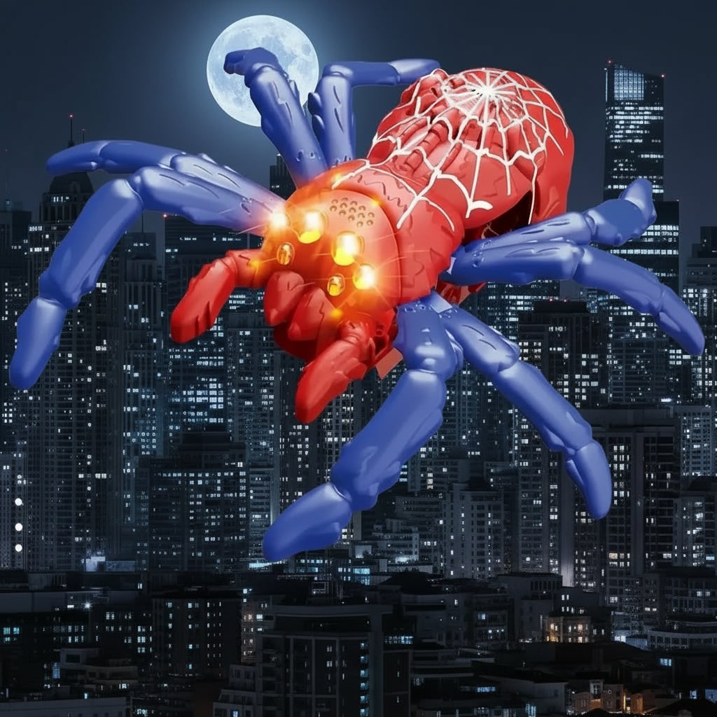 Kids' Halloween Foam Climbing Blocks Wall Crawler Toy with Remote Control and LED Eyes - Image 8