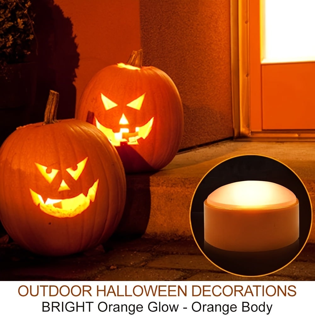 Kids' Halloween Jack O Lantern Pumpkin Lights with Remote Control and LED Candles for Decoration - Image 5