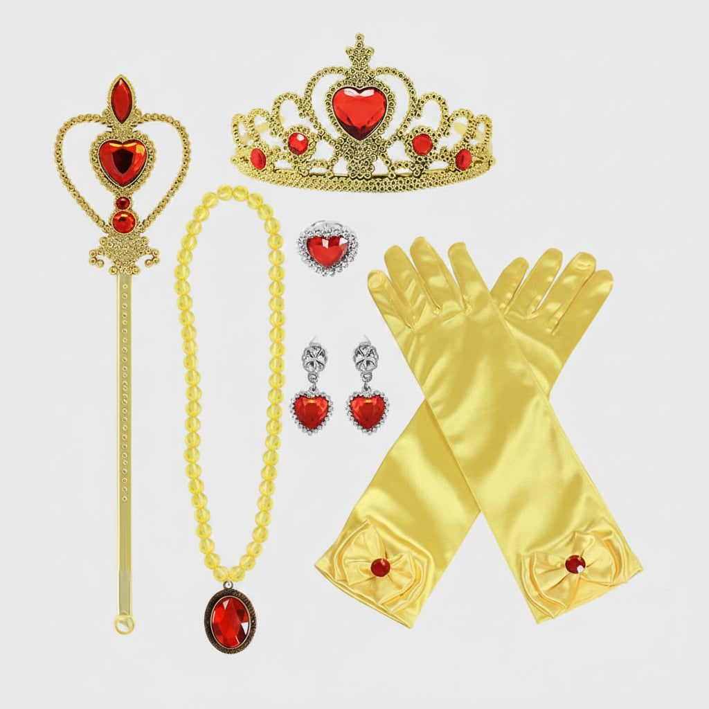 Kids' Halloween Princess Costume and Dress Up with Tiara and Scepter Games - Image 2