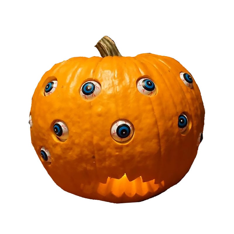Kids' Halloween Pumpkin Decorations Scary Animatronic Prop with Moving Eyeballs and Bloodshot Eyes - Image 10