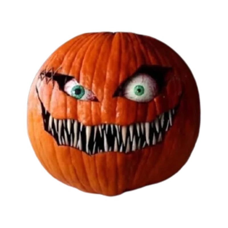 Kids' Halloween Pumpkin Decorations Scary Animatronic Prop with Moving Eyeballs and Bloodshot Eyes - Image 14
