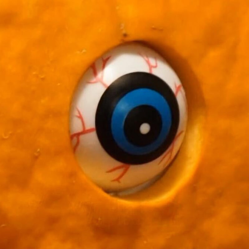 Kids' Halloween Pumpkin Decorations Scary Animatronic Prop with Moving Eyeballs and Bloodshot Eyes - Image 3