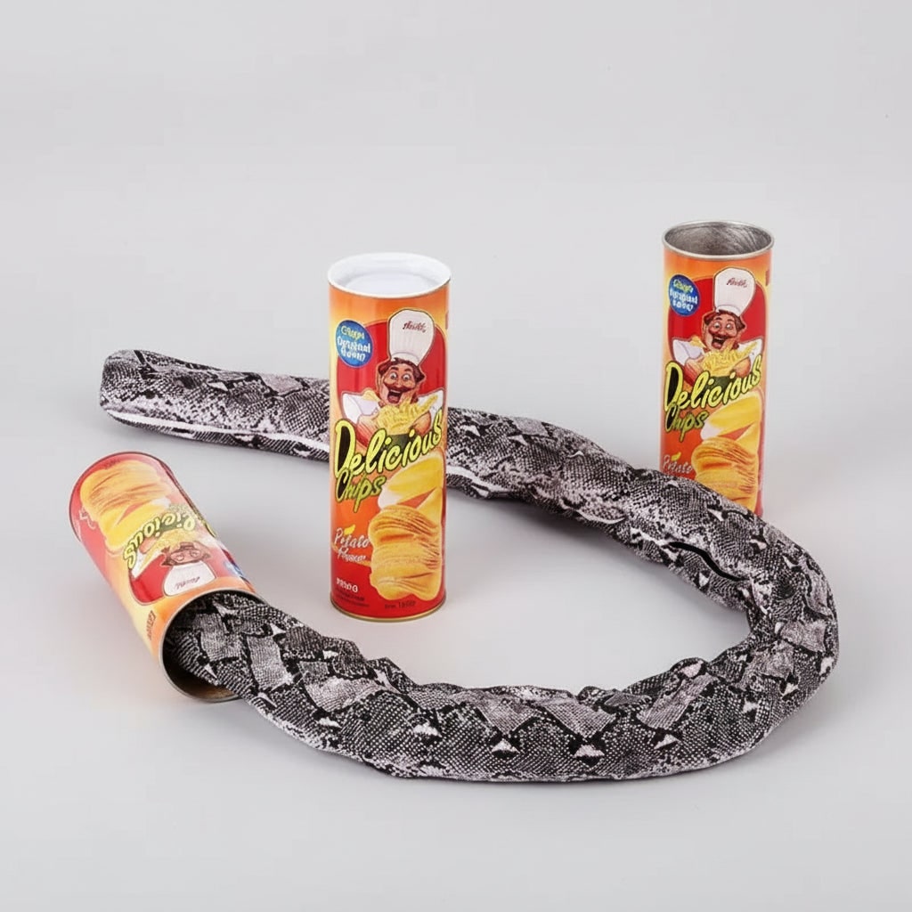 Kids' Halloween Snake in a Can Shock Toy with Spring-Loaded Jumping Surprise for Party Decoration - Image 4