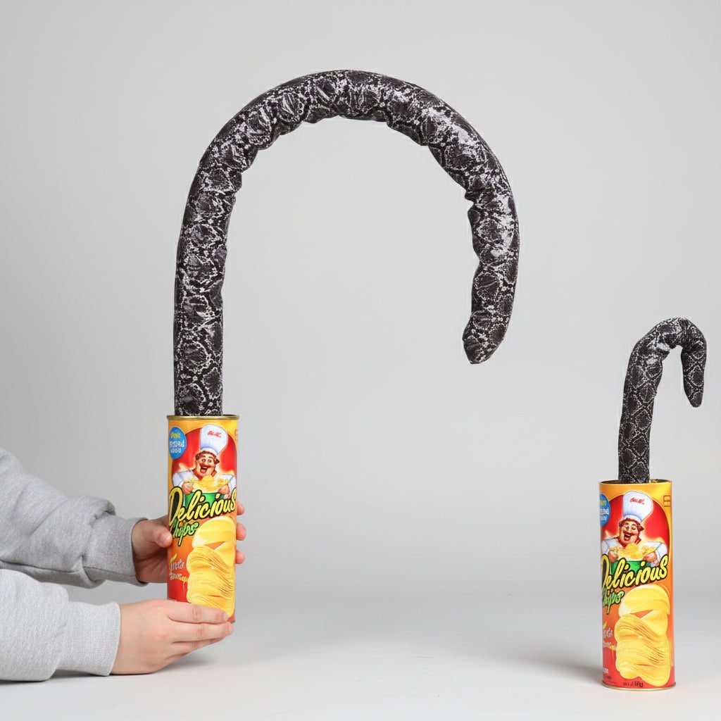 Kids' Halloween Snake in a Can Shock Toy with Spring-Loaded Jumping Surprise for Party Decoration - Image 6