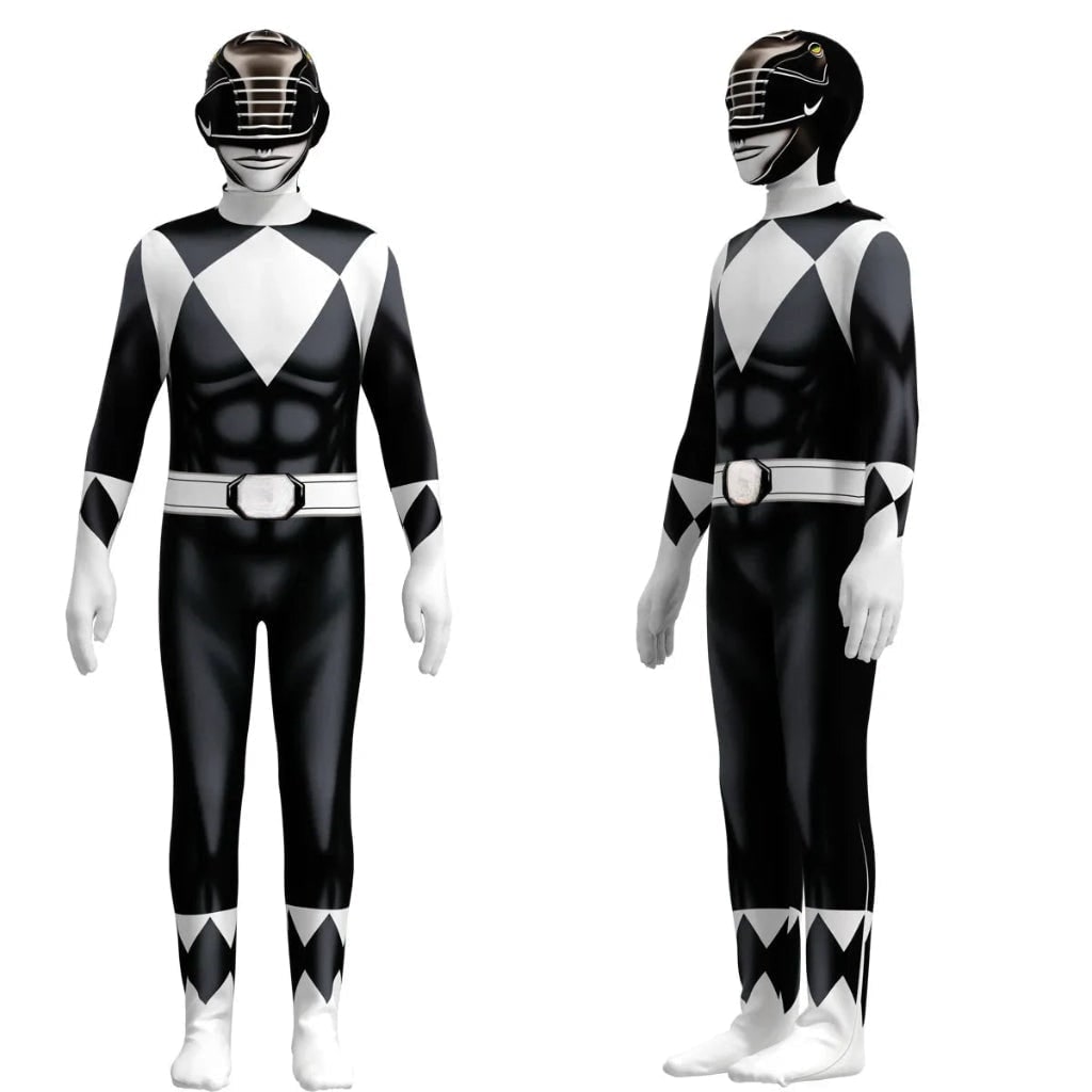 Kids' Halloween Superhero Bodysuit Costume Spandex Full Body with Integrated Mask Gloves and Socks - Image 2