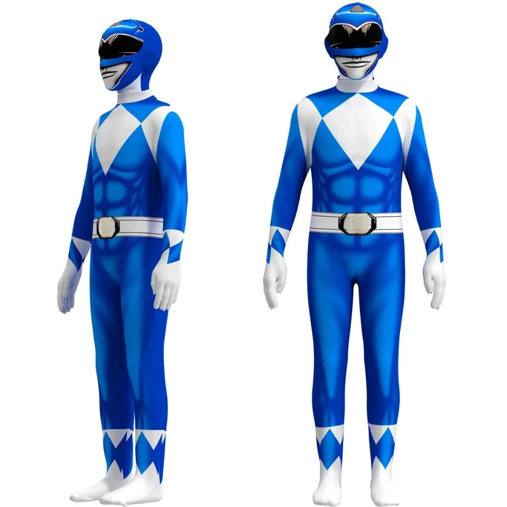 Kids' Halloween Superhero Bodysuit Costume Spandex Full Body with Integrated Mask Gloves and Socks - Image 5