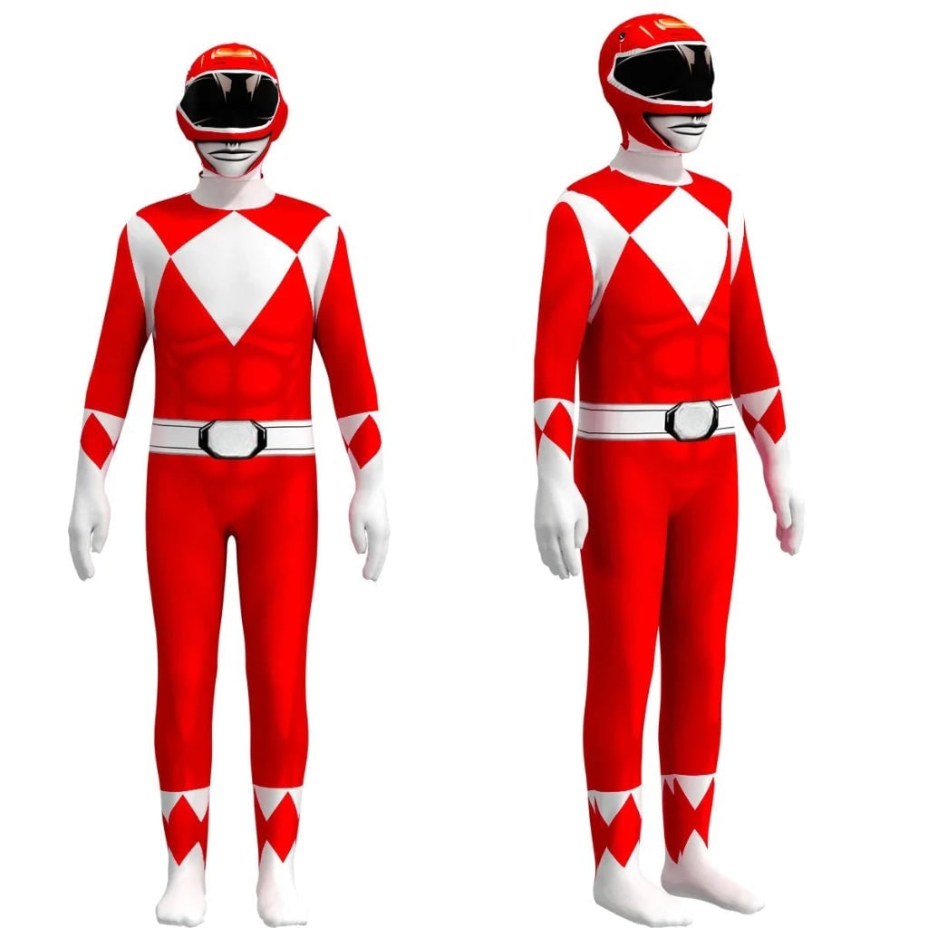 Kids' Halloween Superhero Bodysuit Costume Spandex Full Body with Integrated Mask Gloves and Socks - Image 6