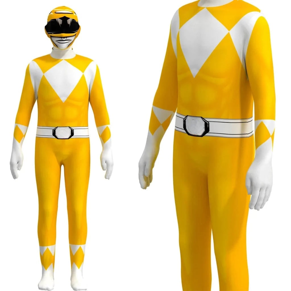 Kids' Halloween Superhero Bodysuit Costume Spandex Full Body with Integrated Mask Gloves and Socks - Image 7