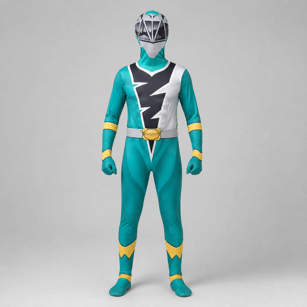 Kids' Halloween Superhero Morphsuit Full Body Costume with Mask - Image 4