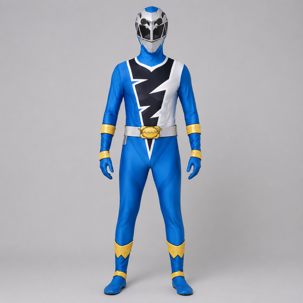 Kids' Halloween Superhero Morphsuit Full Body Costume with Mask - Image 5
