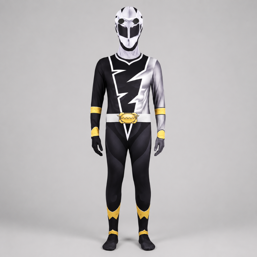 Kids' Halloween Superhero Morphsuit Full Body Costume with Mask - Image 6