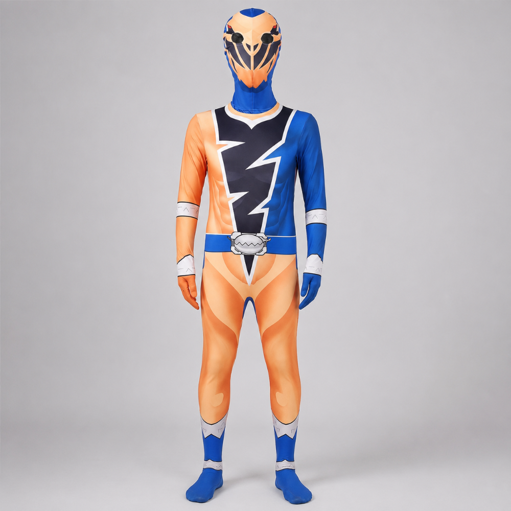 Kids' Halloween Superhero Morphsuit Full Body Costume with Mask - Image 7