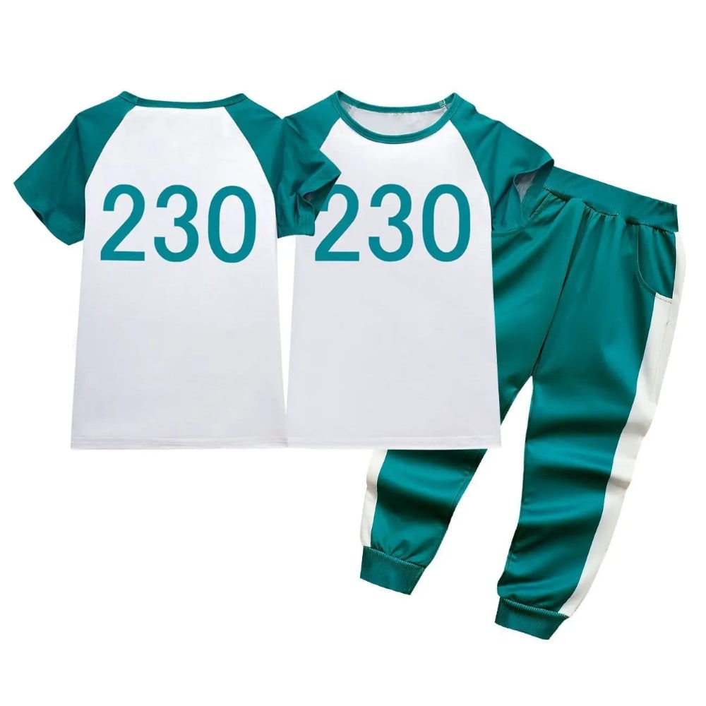 Kids' Halloween survival game Costume 067 Frontman Three-Piece Set with Player Number and Patch Details - Image 11