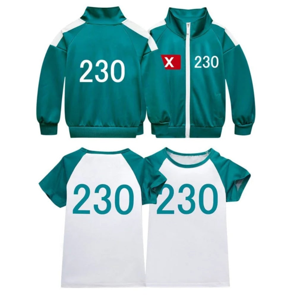 Kids' Halloween survival game Costume 067 Frontman Three-Piece Set with Player Number and Patch Details - Image 15
