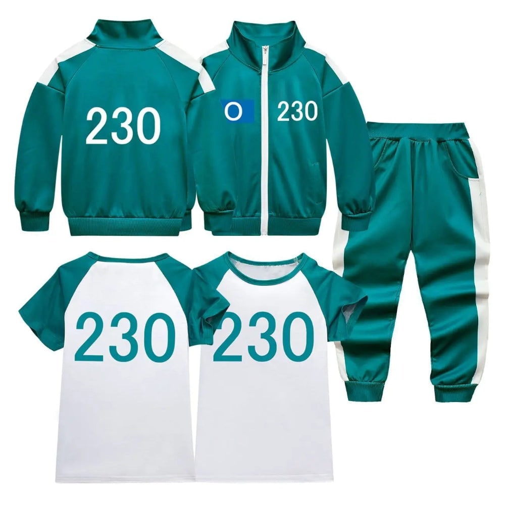 Kids' Halloween survival game Costume 067 Frontman Three-Piece Set with Player Number and Patch Details - Image 3