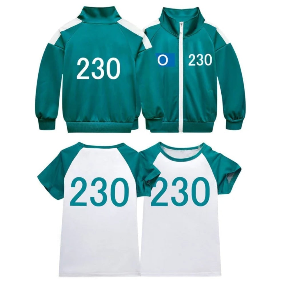 Kids' Halloween survival game Costume 067 Frontman Three-Piece Set with Player Number and Patch Details - Image 7