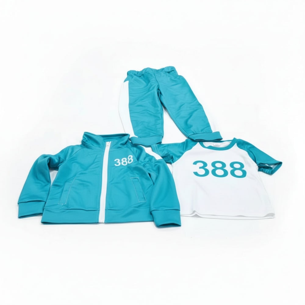 Kids' Halloween survival game Costume 067 Player Outfit Three-Piece Zip Jacket and Pants Set - Image 10