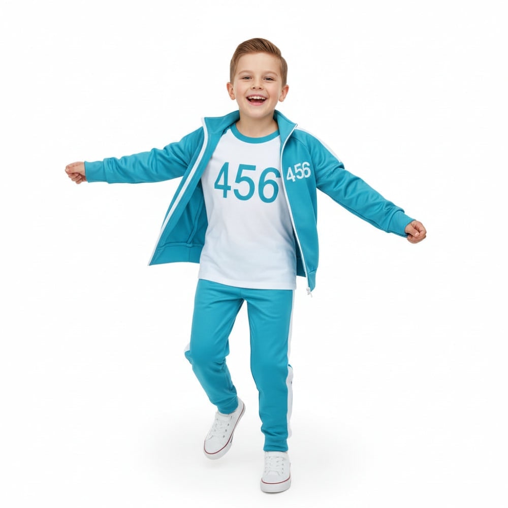 Kids' Halloween survival game Costume 067 Player Outfit Three-Piece Zip Jacket and Pants Set - Image 13