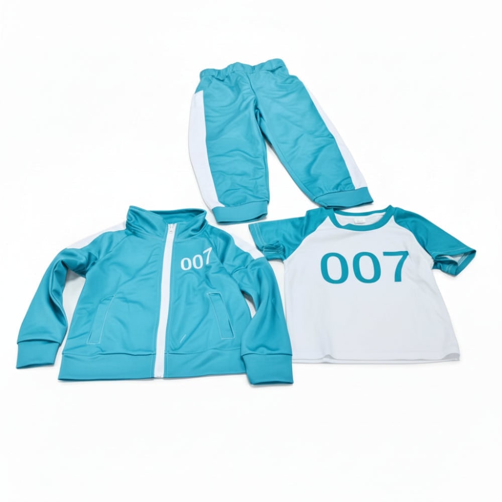 Kids' Halloween survival game Costume 067 Player Outfit Three-Piece Zip Jacket and Pants Set - Image 3