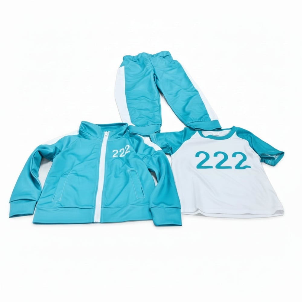 Kids' Halloween survival game Costume 067 Player Outfit Three-Piece Zip Jacket and Pants Set - Image 5