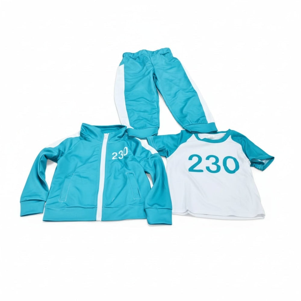 Kids' Halloween survival game Costume 067 Player Outfit Three-Piece Zip Jacket and Pants Set - Image 6