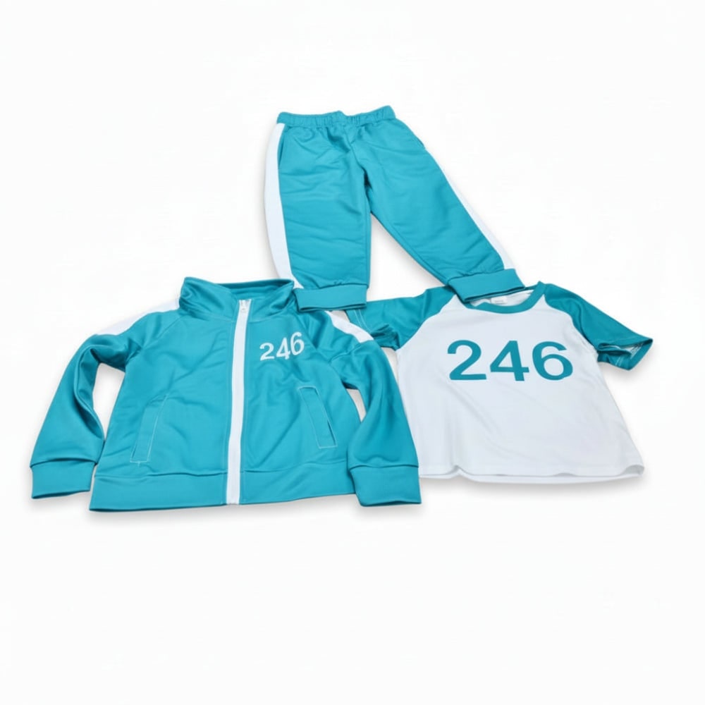 Kids' Halloween survival game Costume 067 Player Outfit Three-Piece Zip Jacket and Pants Set - Image 7