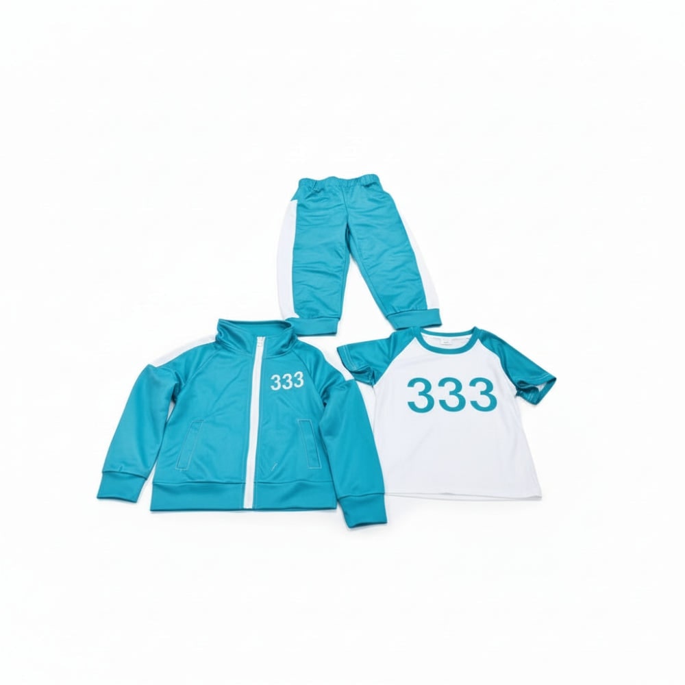 Kids' Halloween survival game Costume 067 Player Outfit Three-Piece Zip Jacket and Pants Set - Image 8