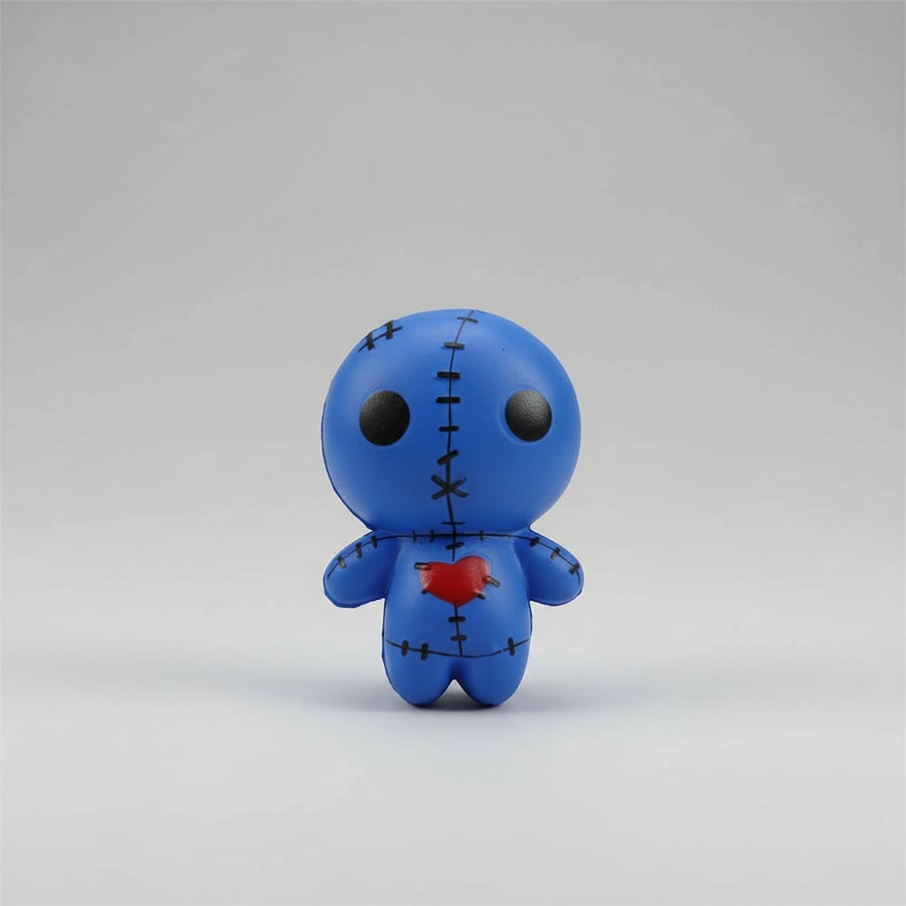 Kids' Halloween Voodoo Doll Squishy Toy for Stress Relief with Slow Rising Foam and Stitched Details - Image 5
