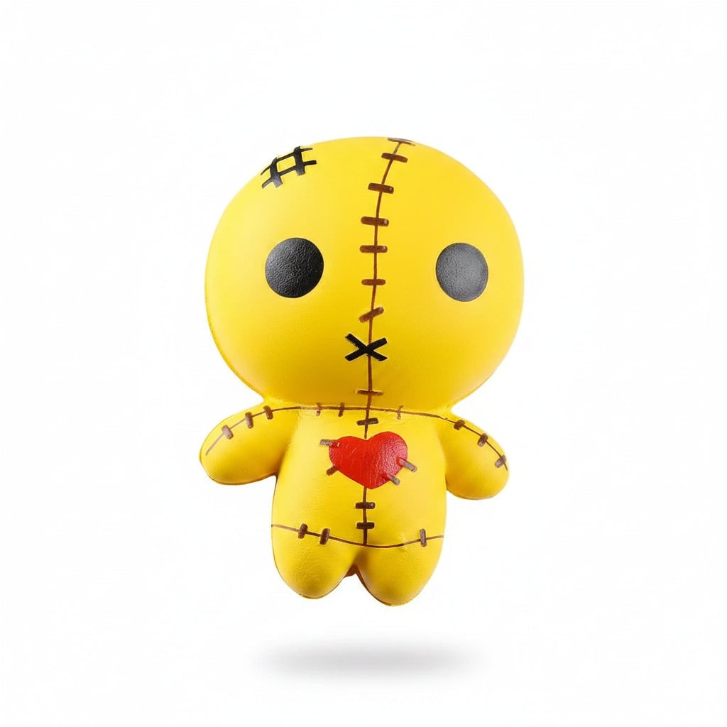 Kids' Halloween Voodoo Doll Squishy Toy for Stress Relief with Slow Rising Foam and Stitched Details - Image 6