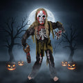 Kids' Halloween Zombie Skeleton Costume with Mask and Gloves for Trick or Treat Party - Image 1