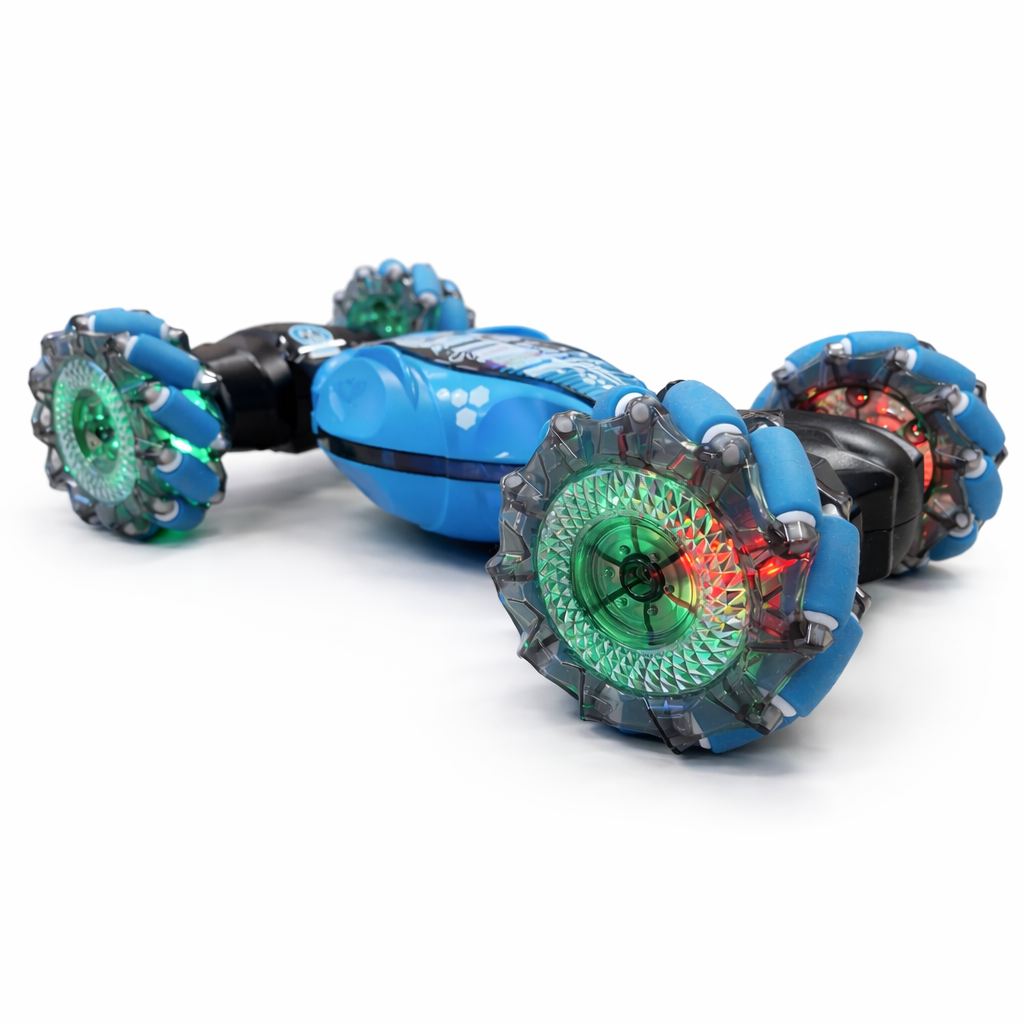 Kids Hand Gesture Control Rc Car with Transforming Drift Chassis and LED Wheels - Image 1