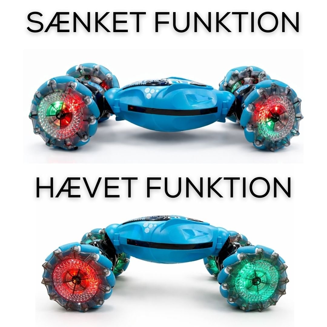 Kids Hand Gesture Control Rc Car with Transforming Drift Chassis and LED Wheels - Image 4