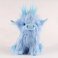 Kids' Highland Cow Stuffed Animal Plush Toy with Shaggy Fur and Embroidered Details - Image 6