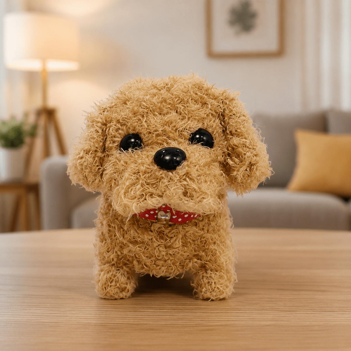 Kids' Interactive Toy Dog Robot with Movement and Sounds Battery Operated Plush Puppy Tug Of War - Image 4