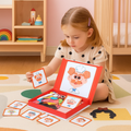 Kids' Magnetic Puzzle Book with Mix-And-Match Face Pieces - Image 1