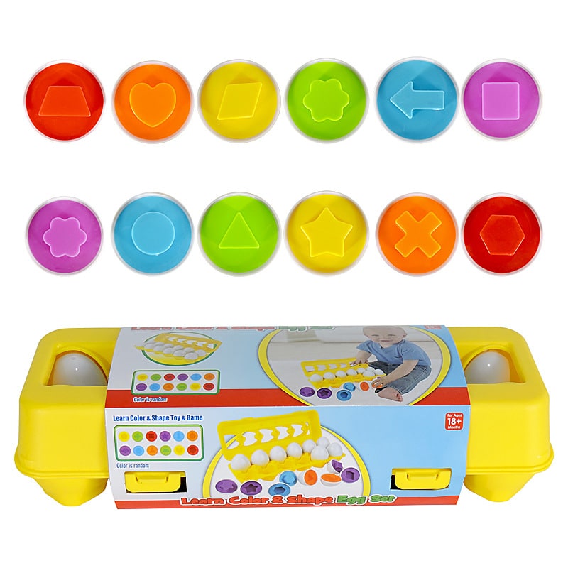 Kids' Matching Eggs Toy with Fine Motor Skills Development and Shape Learning In Carton - Image 10
