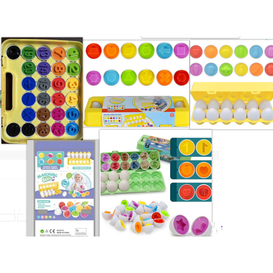 Kids' Matching Eggs Toy with Fine Motor Skills Development and Shape Learning In Carton - Image 13