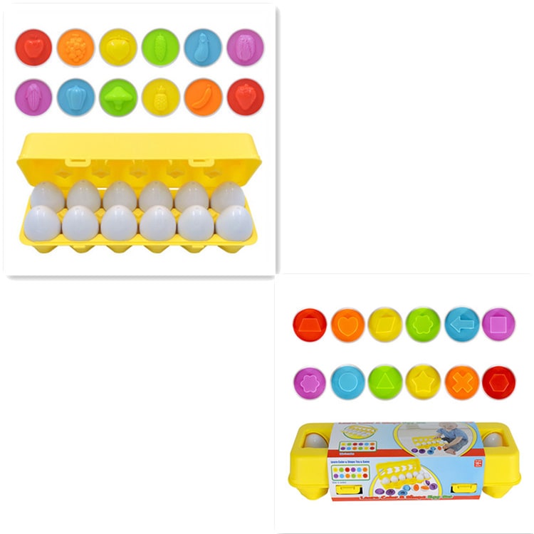 Kids' Matching Eggs Toy with Fine Motor Skills Development and Shape Learning In Carton - Image 2